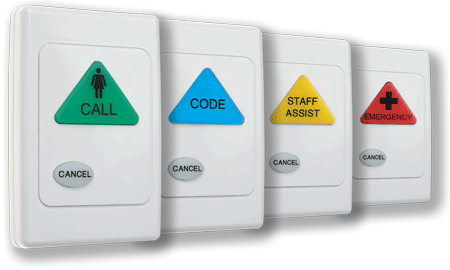 Advance Care wireless call points used with the IP platform